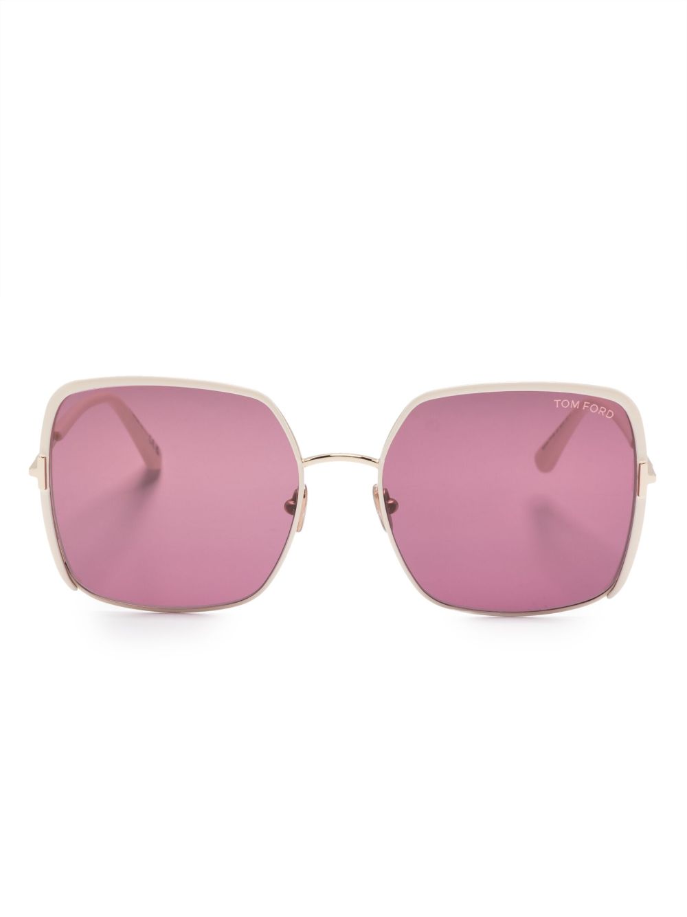 TOM FORD Eyewear 有色镜片方框太阳眼镜 - 中性色