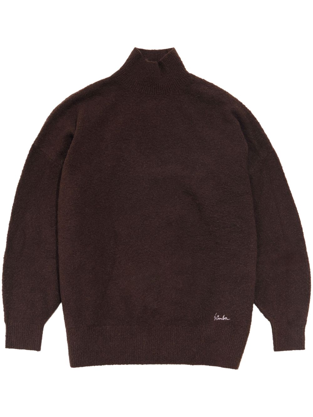 Bimba y Lola logo刺绣卫衣 - 褐色
