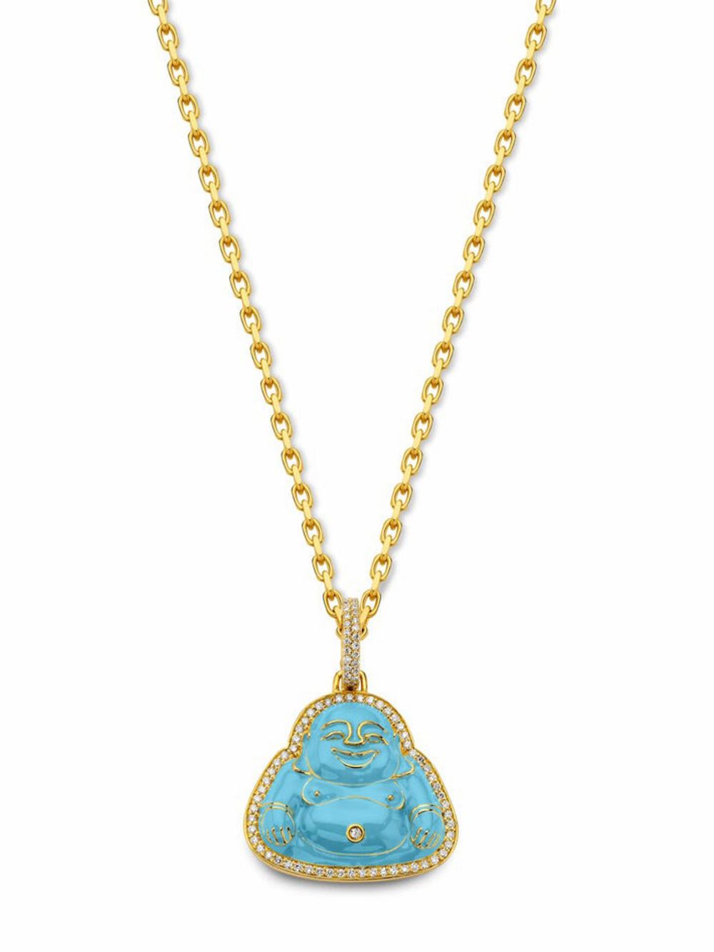BUDDHA MAMA 20K黄金 Buddha 钻石吊坠 - 金色