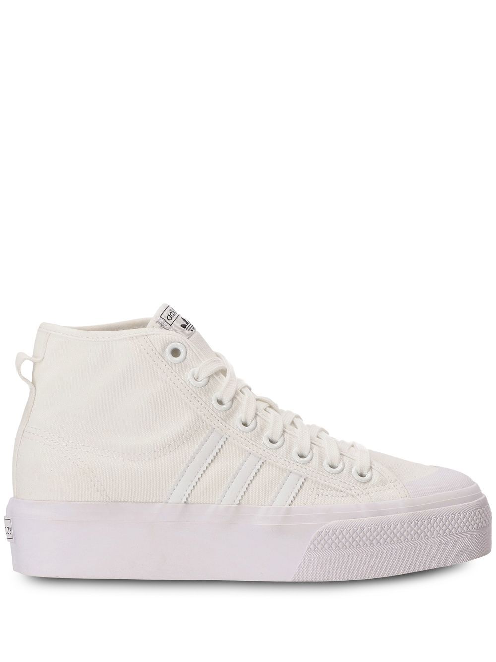 adidas Nizza 厚底中帮运动鞋 - 白色