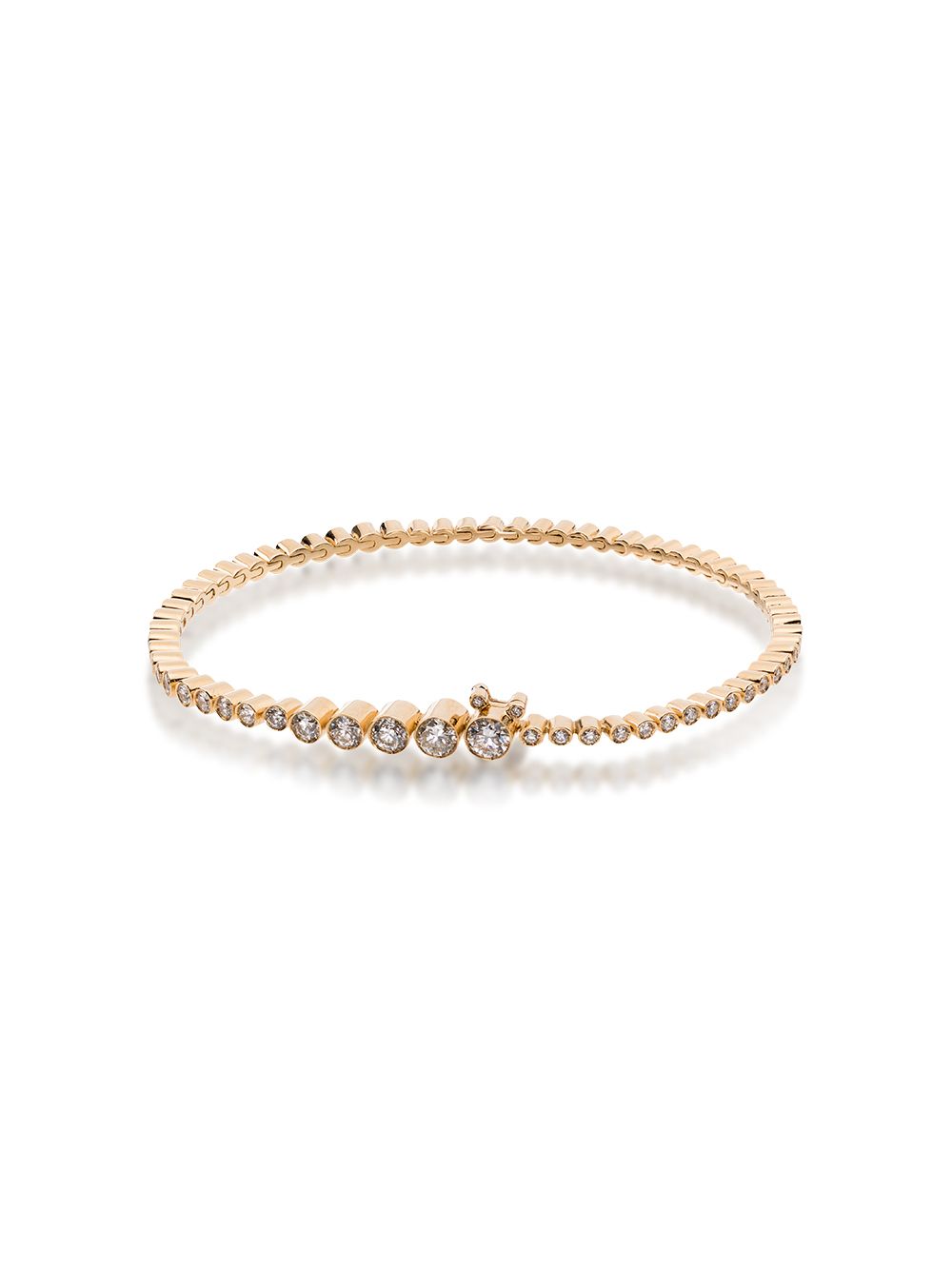 Sophie Bille Brahe Tennis 18K黄金钻石手链 - 金色