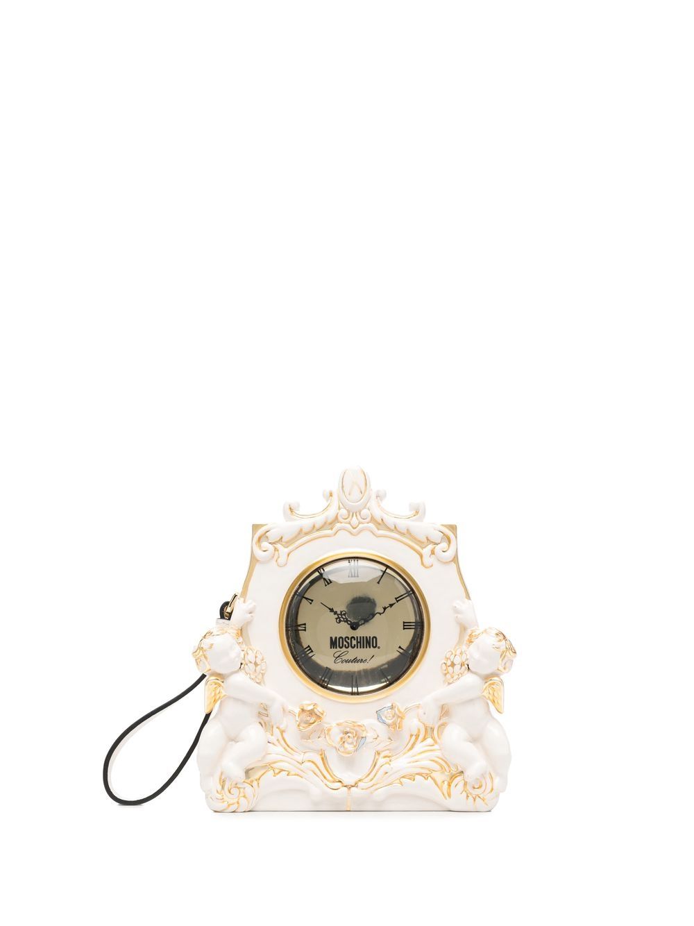 Moschino 莫斯奇诺 时钟造型雕刻手拿包 - 中性色