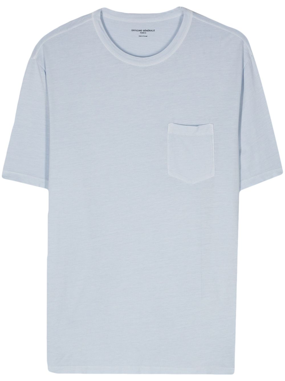 Officine Generale 胸袋T恤 - 蓝色