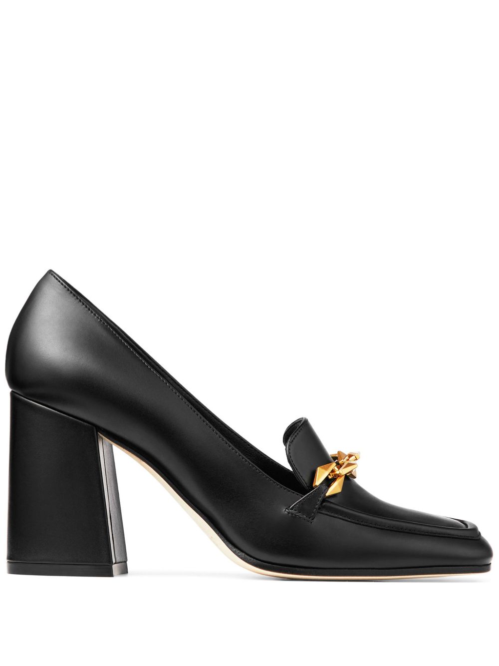 Jimmy Choo Diamond Tilda 皮质高跟鞋 - 黑色