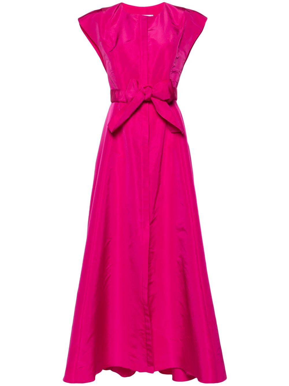 Carolina Herrera 束腰缎面伞形礼服 - 粉色