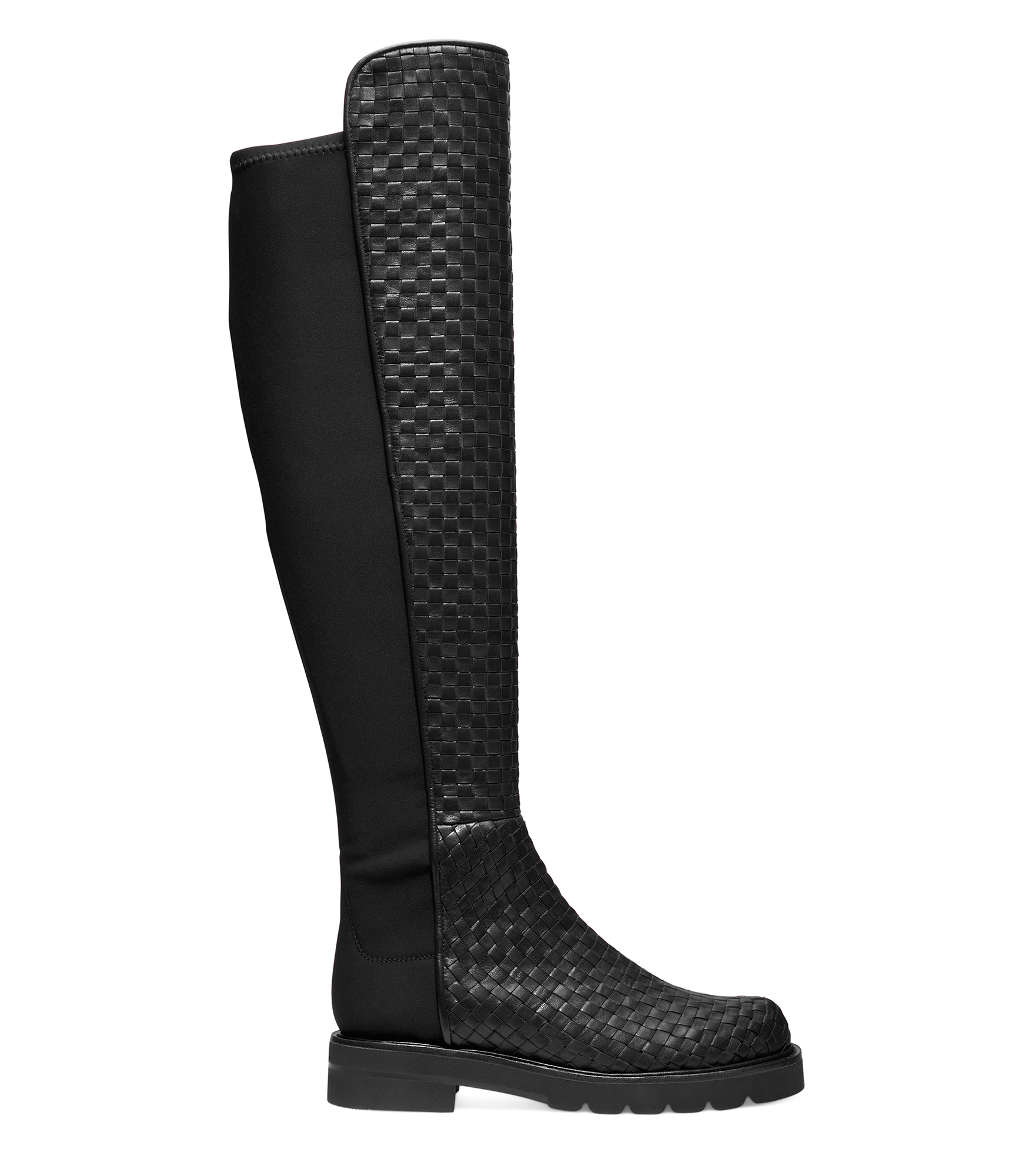 Stuart Weitzman 5050 Lift Woven Boot - Woman Boots And Booties Black 37