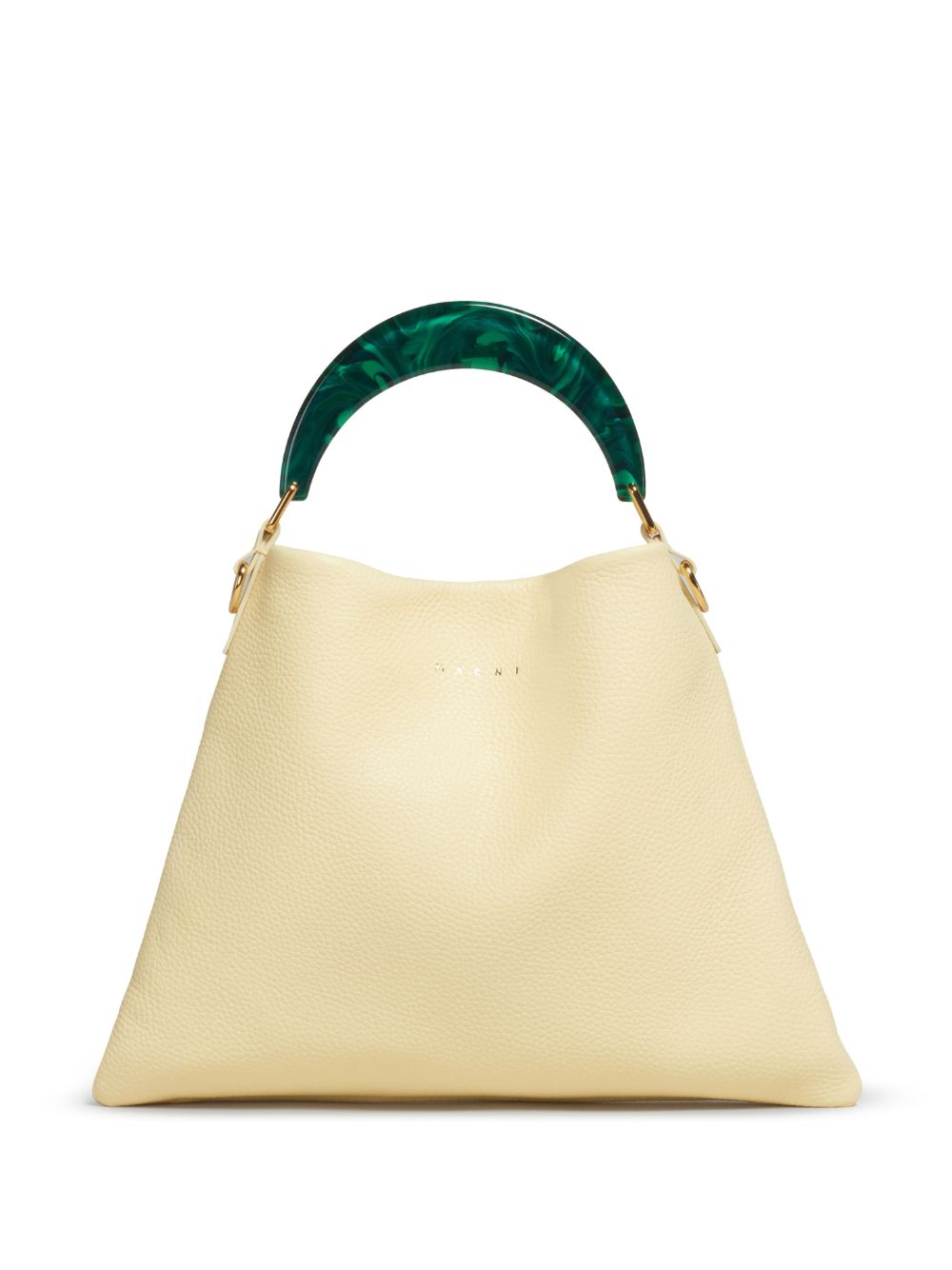 Marni Venice 皮质小号托特包 - 黄色