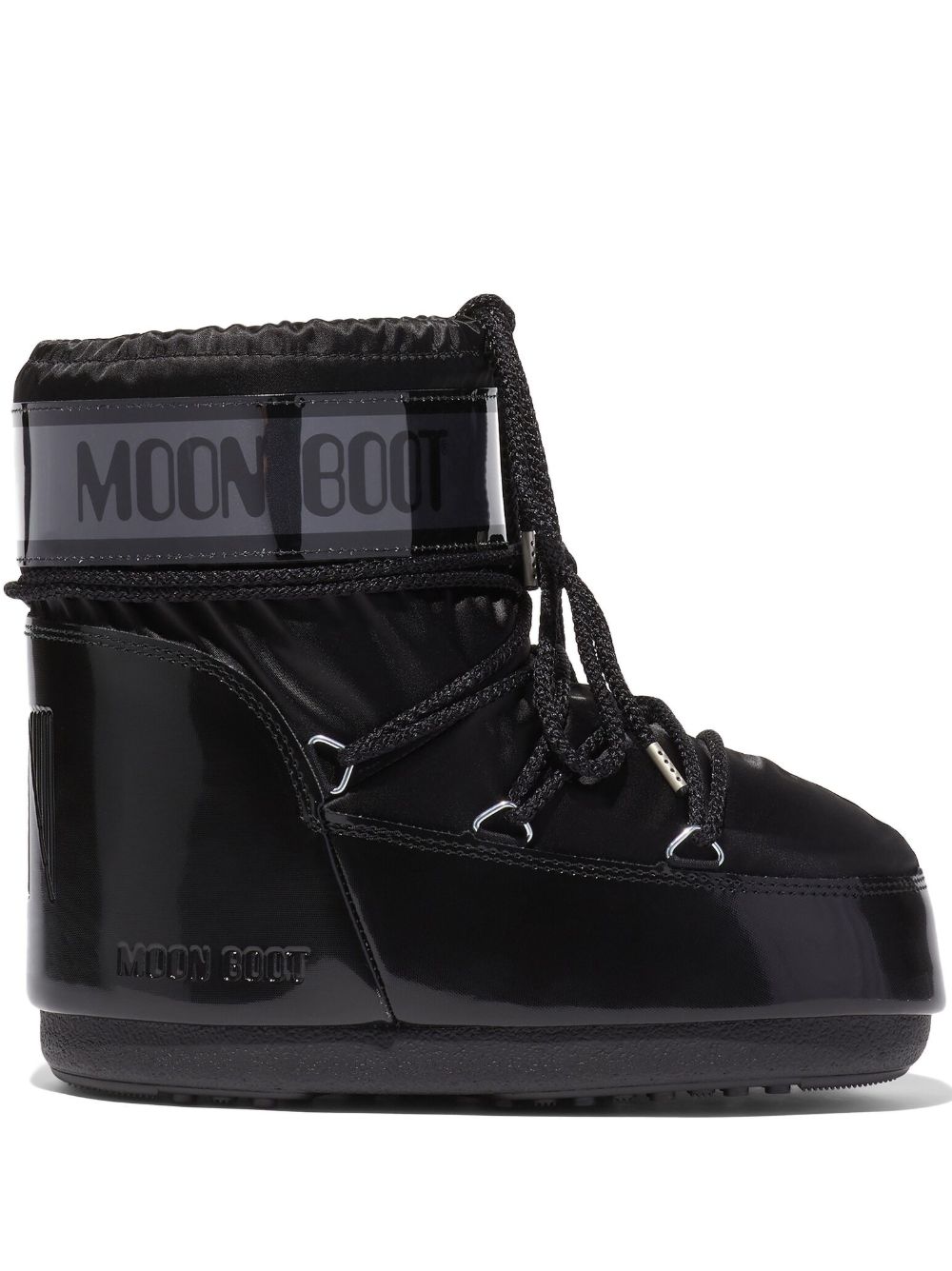 Moon Boot ICON 金属感低帮雪地靴 - 黑色