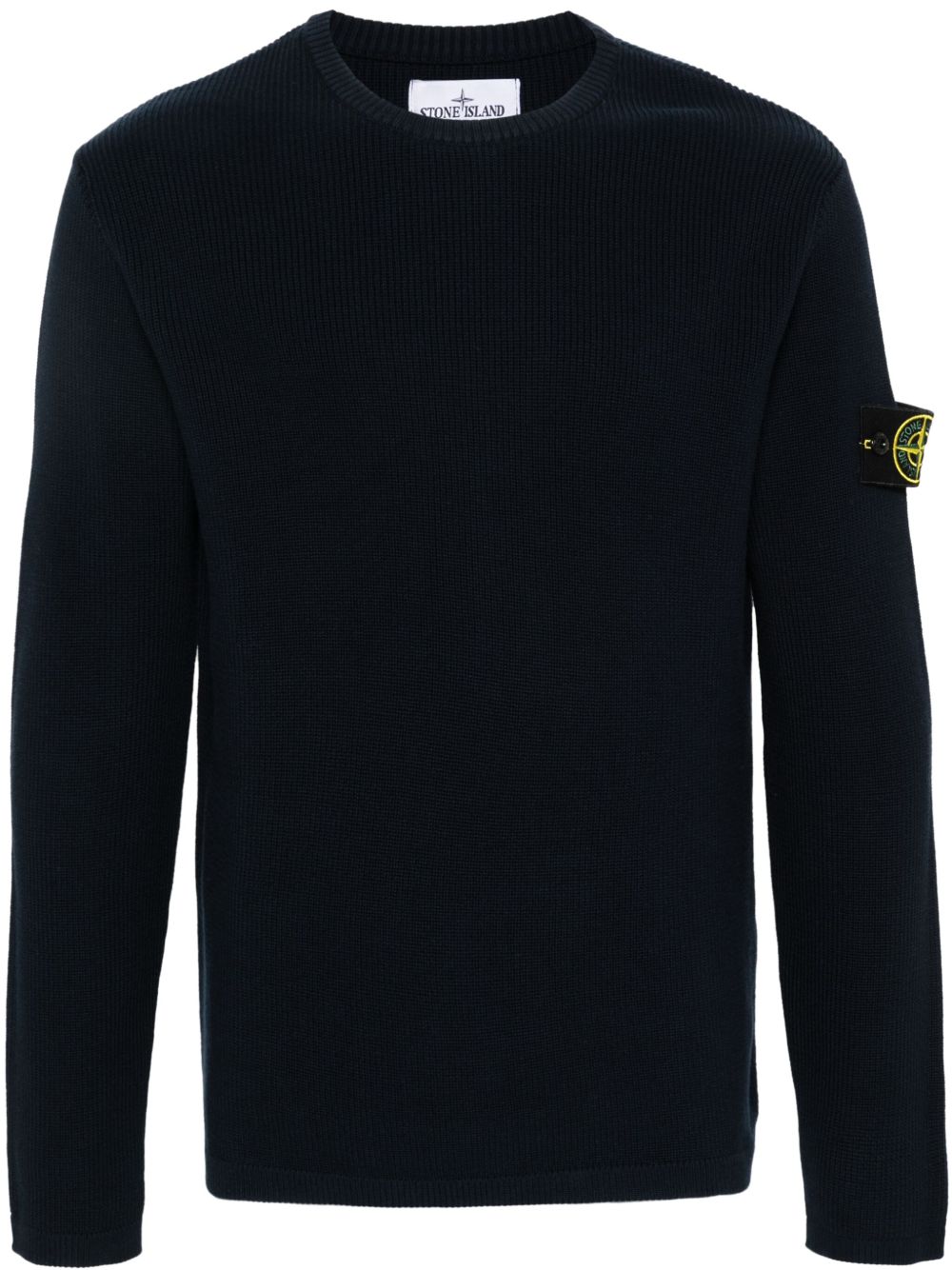 Stone Island 罗盘棉毛衣 - 蓝色
