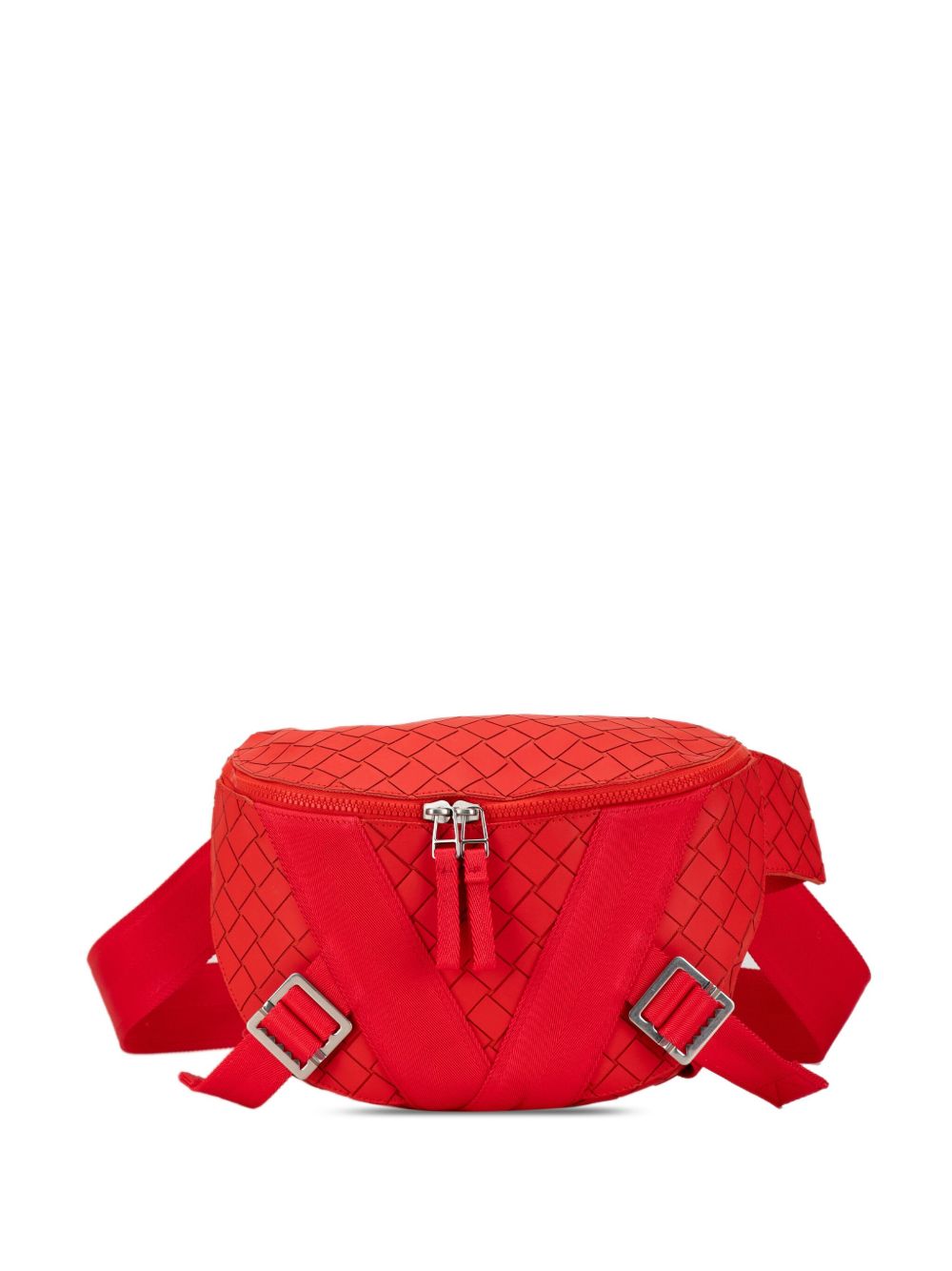 Bottega Veneta Pre-Owned Nappa Intrecciato Carved Panels 腰包（2012-2023年典藏款） - 红色