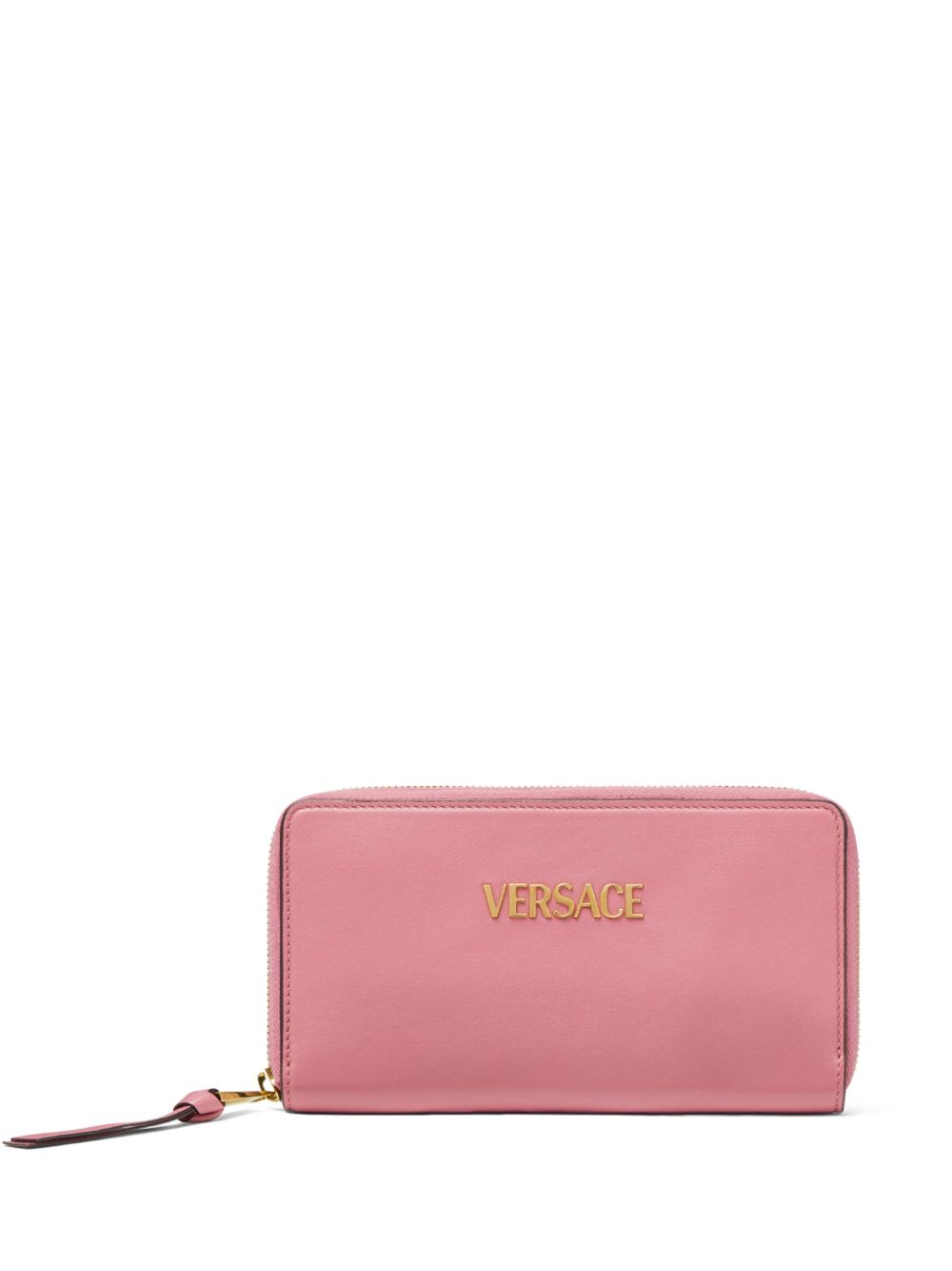 Versace logo字母钱包 - 粉色