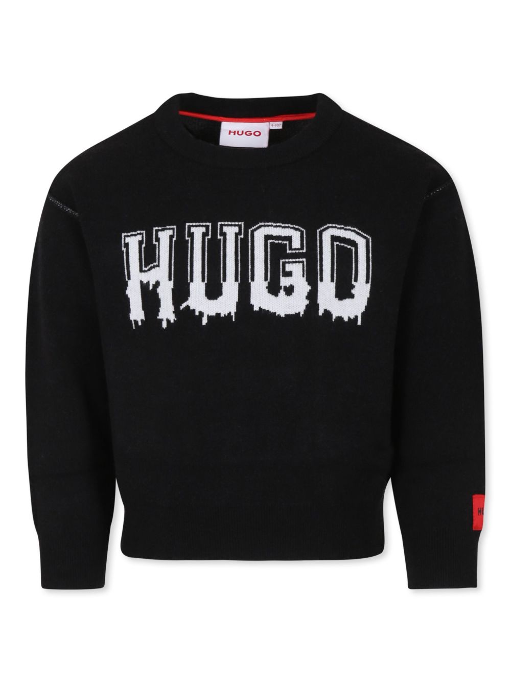 HUGO KIDS logo印花卫衣 - 黑色
