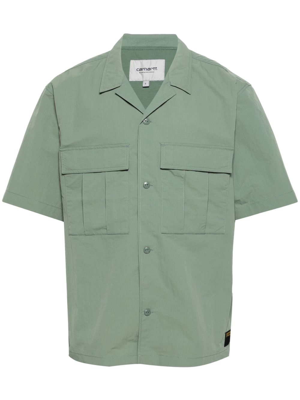 Carhartt WIP Evers 古巴领防撕裂方格布衬衫 - 绿色