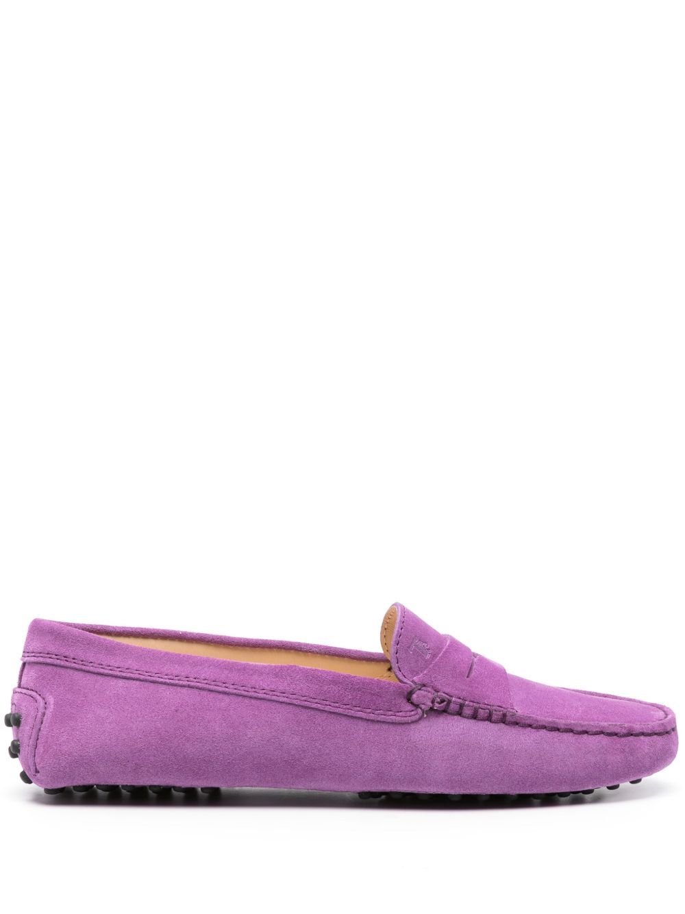 Tod's 绒面皮经典乐福鞋 - 紫色