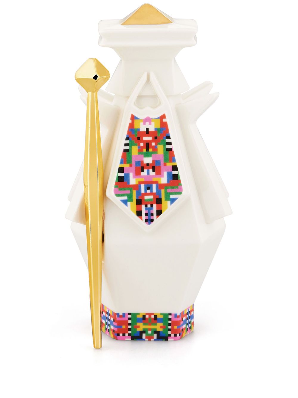 Alessi Holyhedrics Joseph 陶瓷装饰品 - 白色