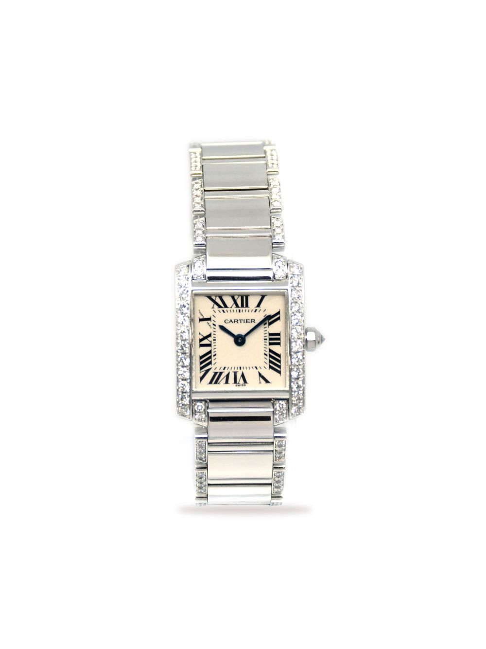 Cartier Tank Française 20毫米腕表（1990年代典藏款） - 银色