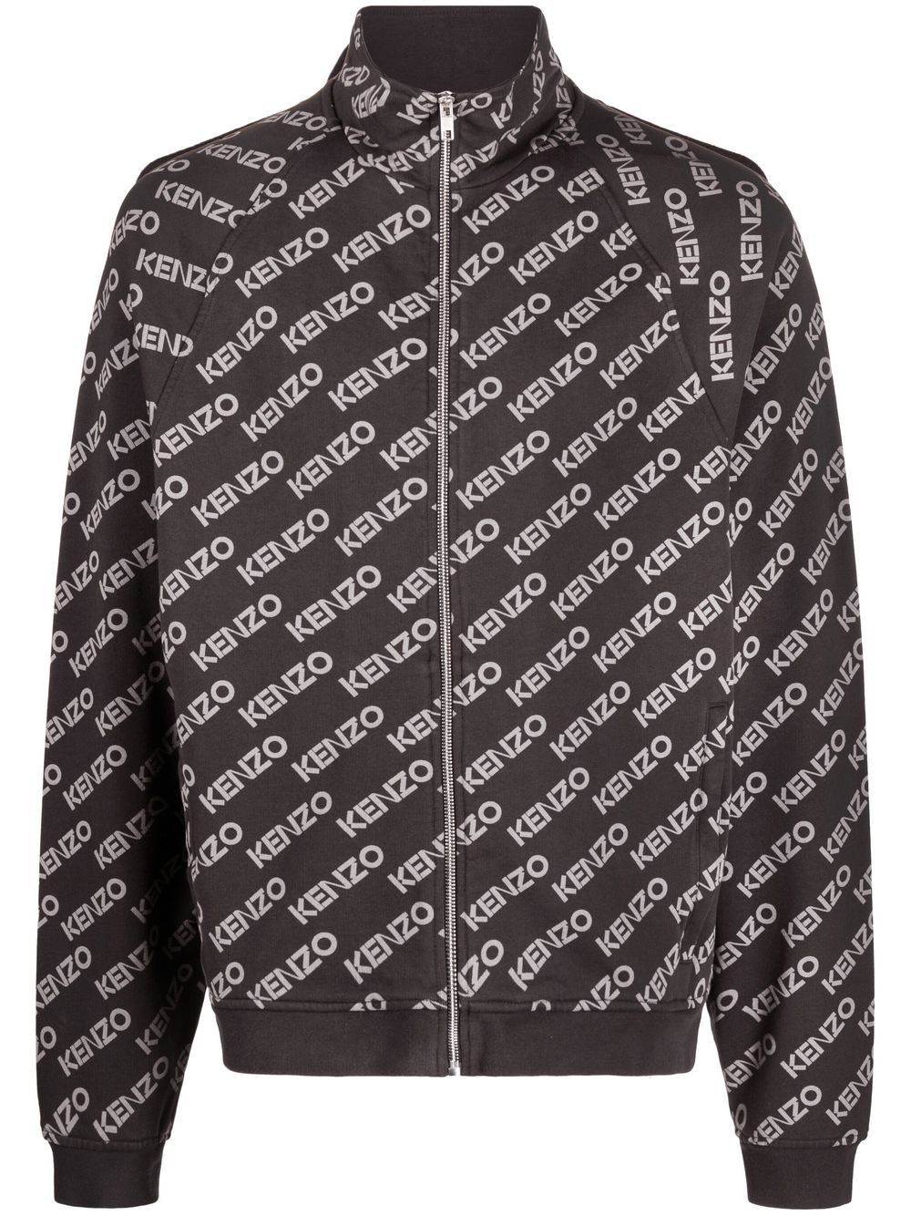Kenzo logo印花夹克 - 灰色