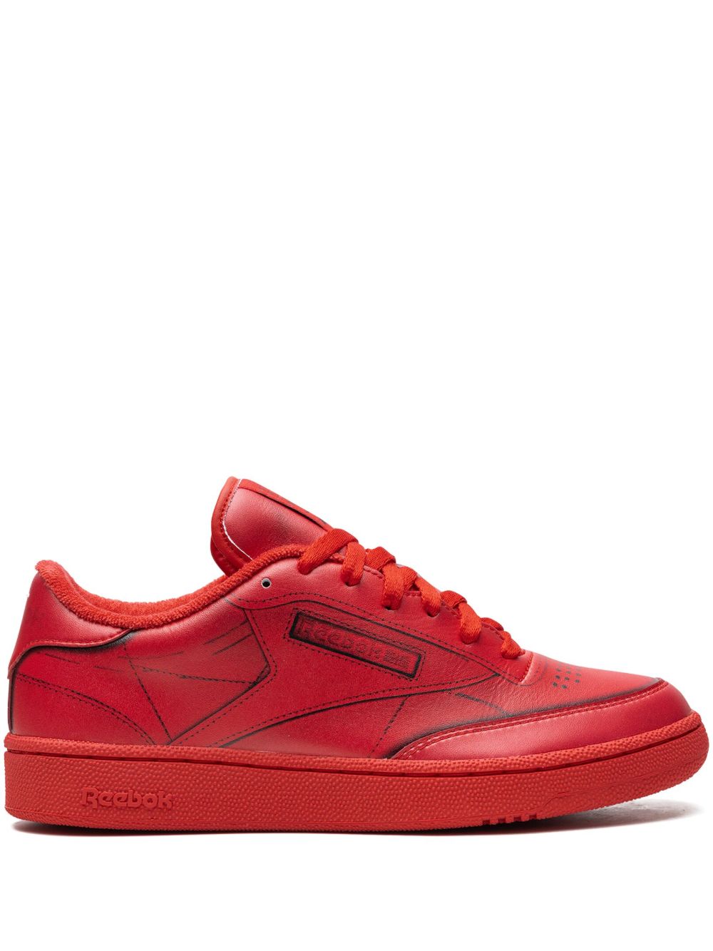 Reebok x Maison Margiela Club C Vector Red 运动鞋 - 红色
