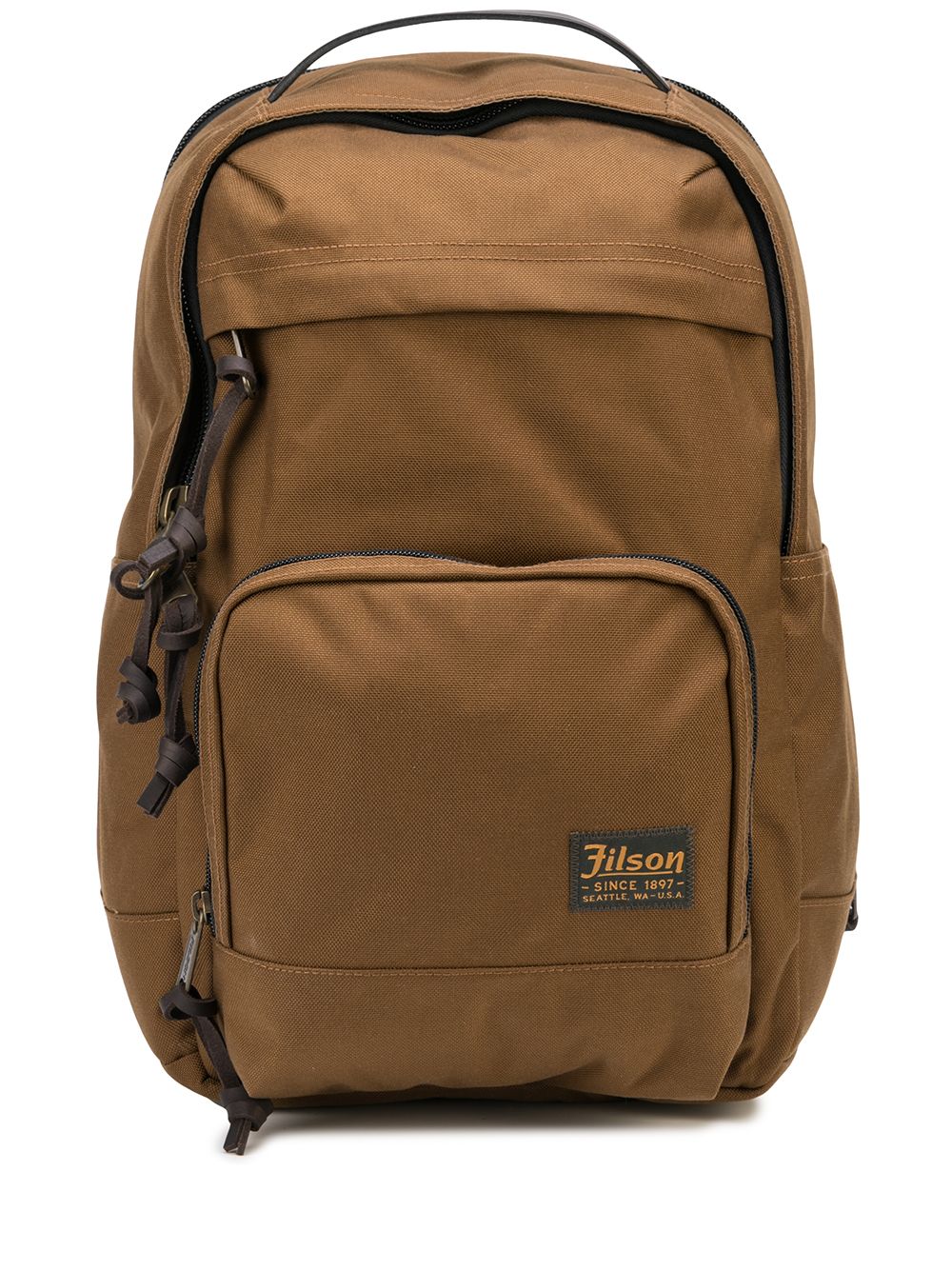 Filson 标贴双肩包 - 褐色