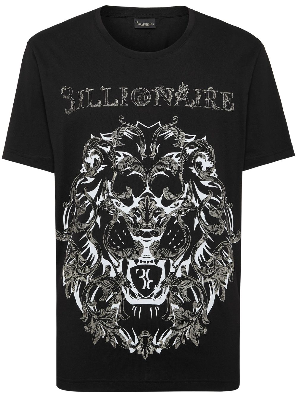 Billionaire Billionaire 印花T恤 - 黑色