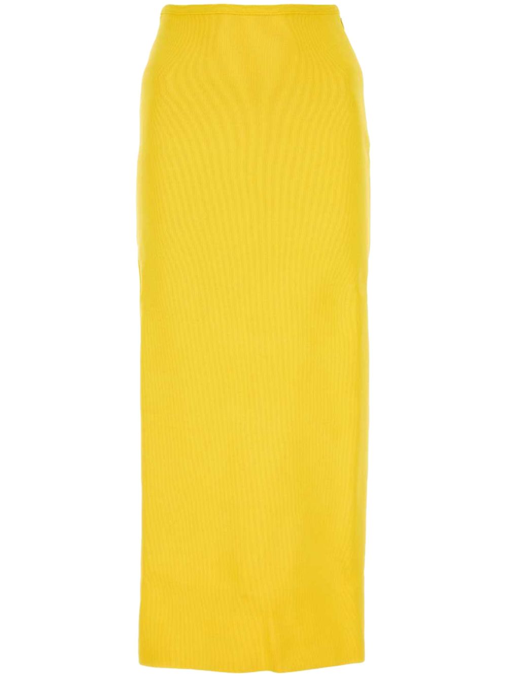 Jil Sander 直筒中长半身裙 - 黄色