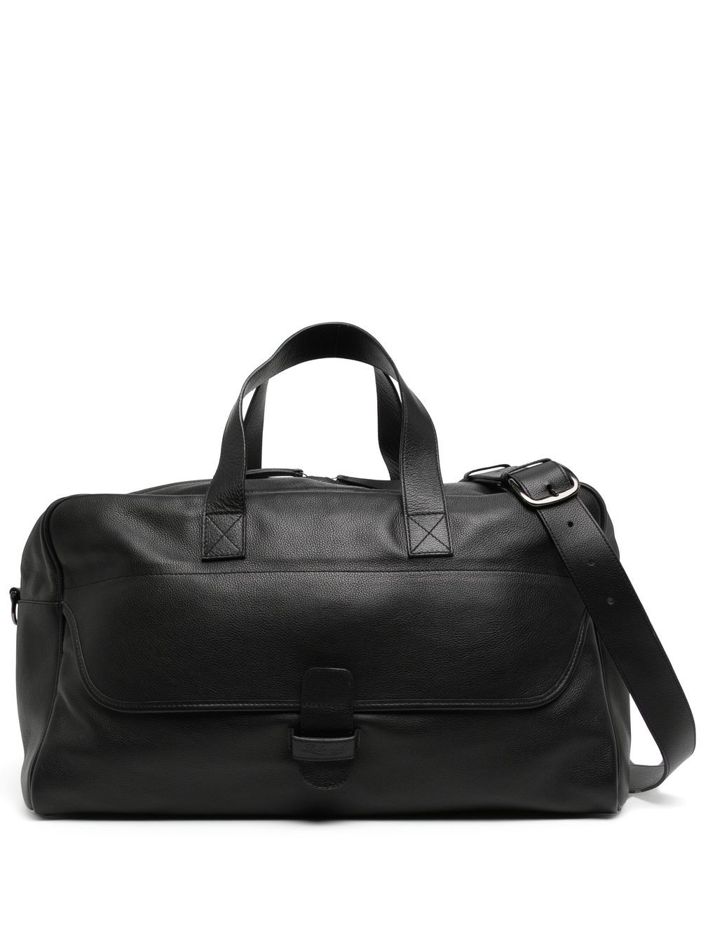 Leathersmith of London Weekender 皮质旅行包 - 黑色