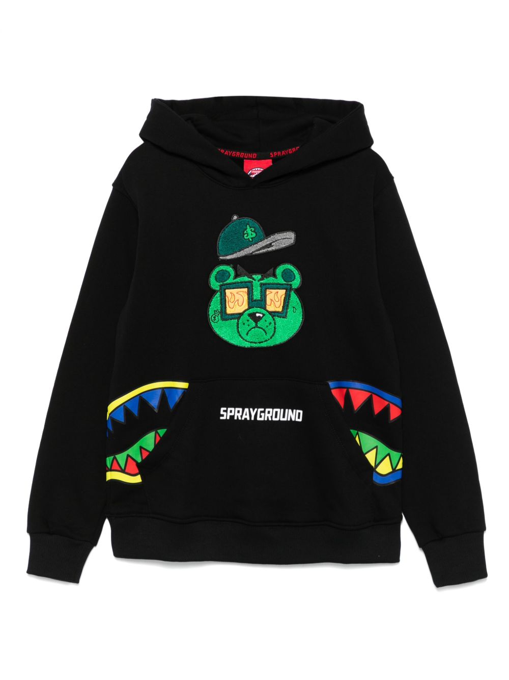 sprayground kid Money Bear Cut 连帽衫 - 黑色