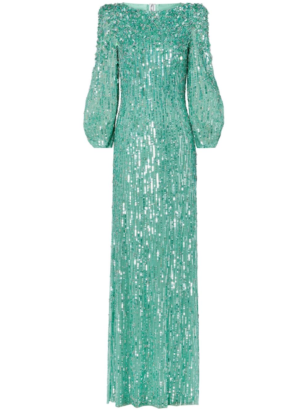 Jenny Packham Ziva 连衣裙 - 绿色