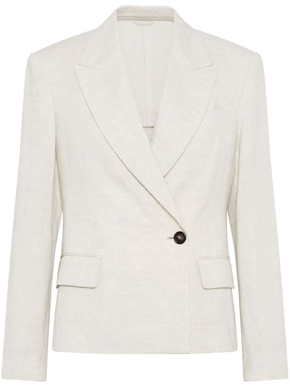 Brunello Cucinelli Monili 镶嵌西装夹克 - 中性色