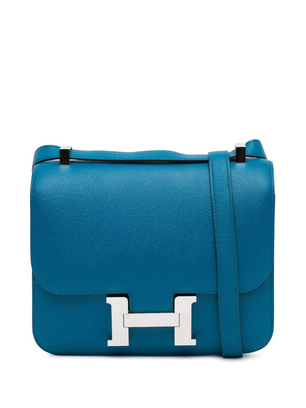 Hermès Pre-Owned Epsom Constance 24 斜挎包（2016年典藏款） - 蓝色