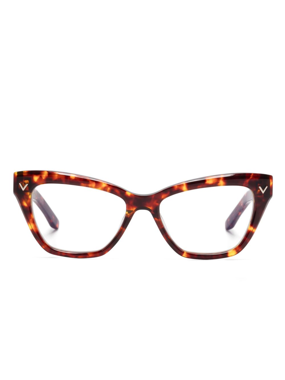 VALENTINO GARAVANI EYEWEAR V-Tale 眼镜 - 褐色
