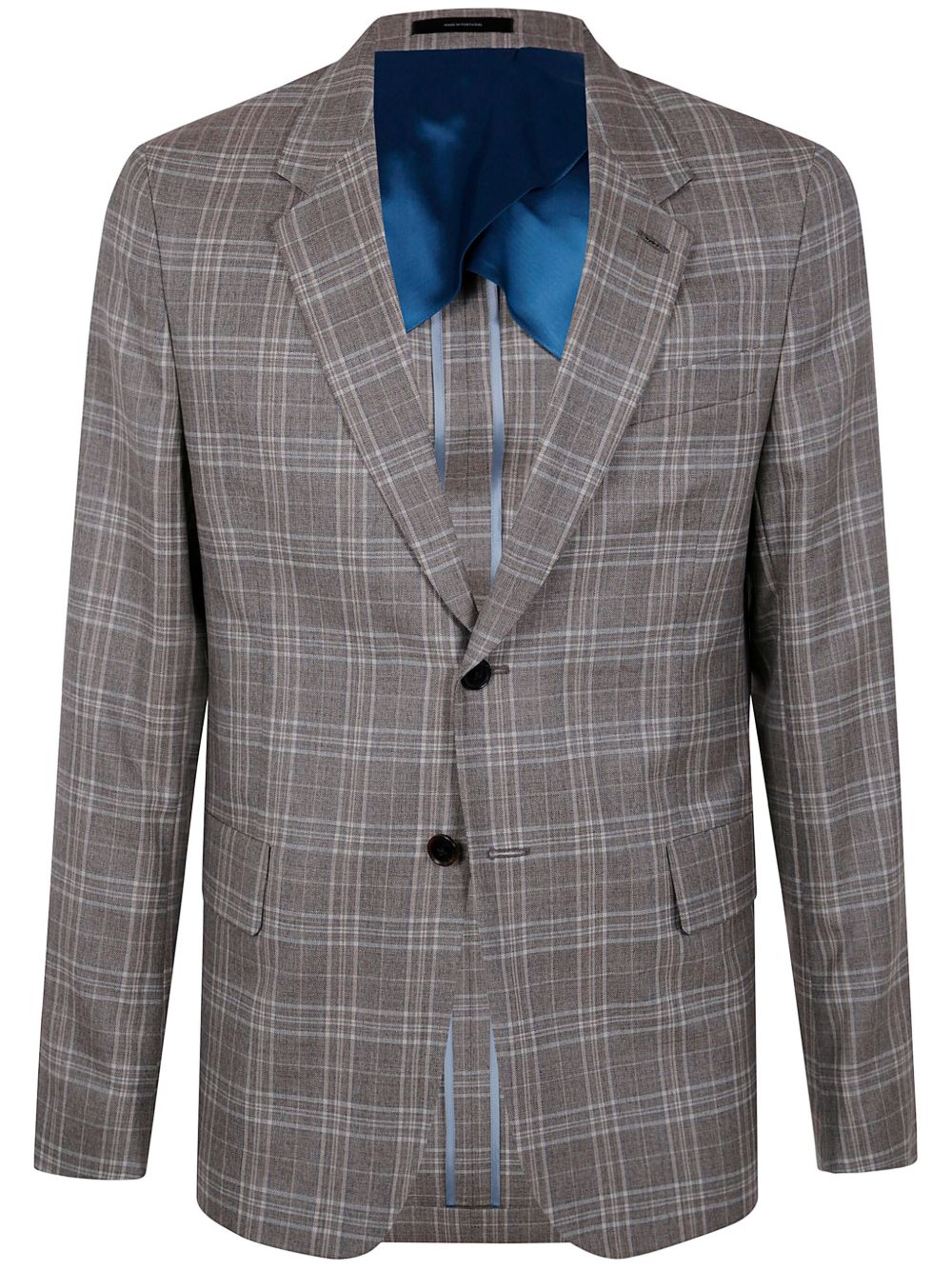 Paul Smith 格纹西装夹克 - 褐色
