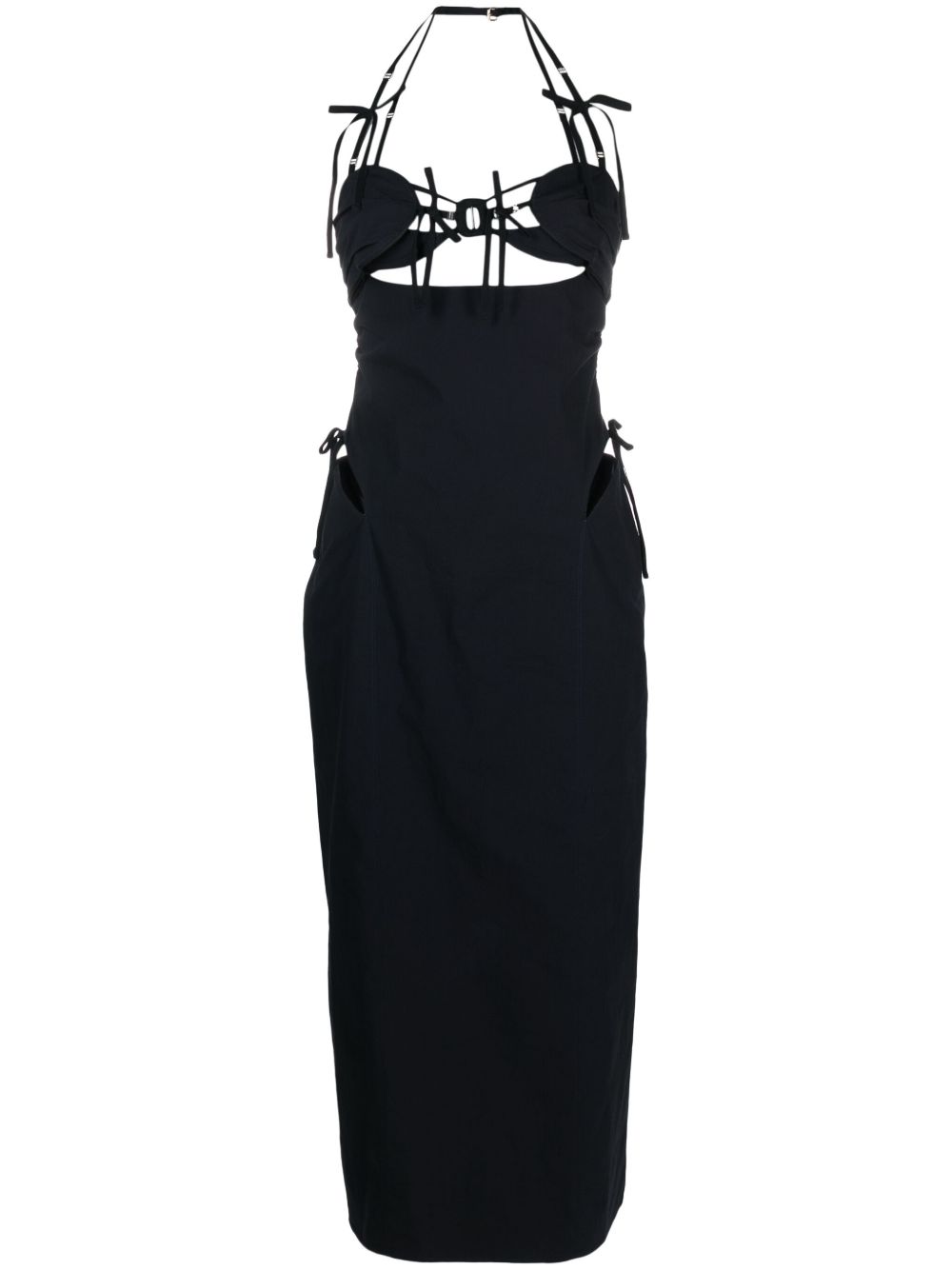 Jacquemus La Robe Ruban 中长连衣裙 - 蓝色