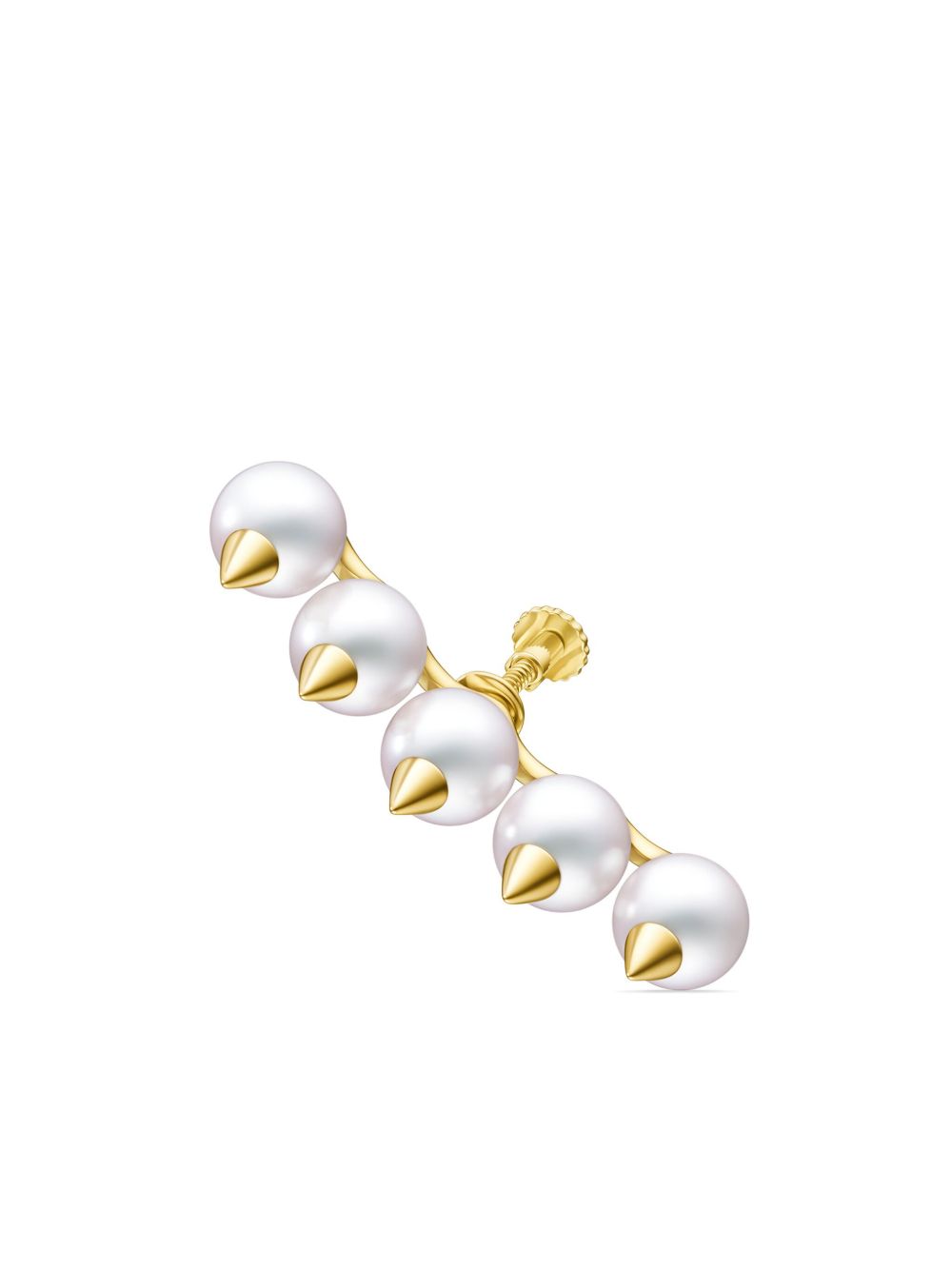 TASAKI 18K黄金 Danger 珍珠爬耳式耳环 - 金色