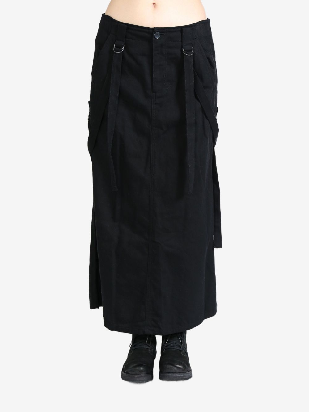 Yohji Yamamoto zip-detailing skirt - 黑色