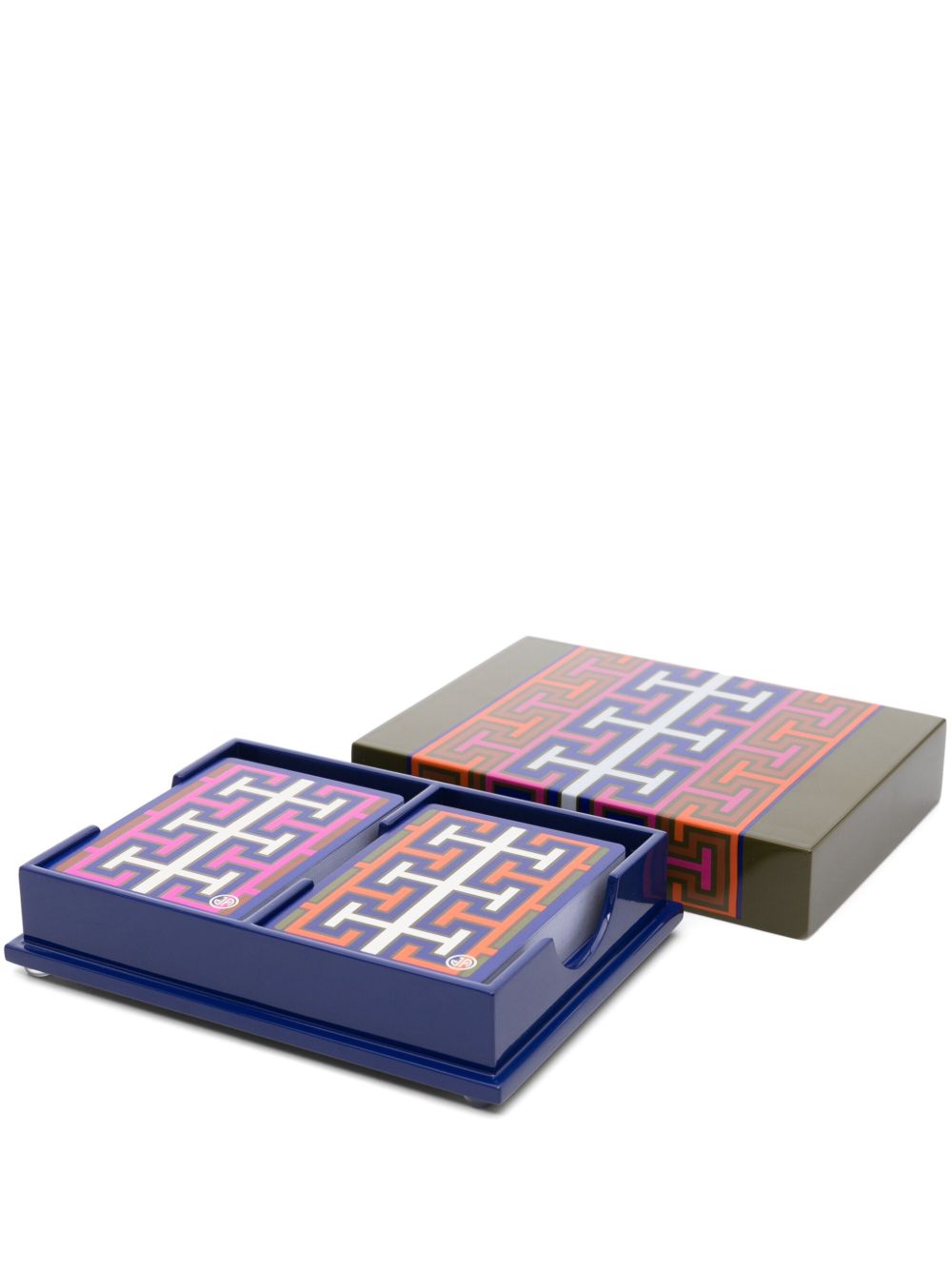 Jonathan Adler Madrid 亮漆扑克牌套装 - 绿色