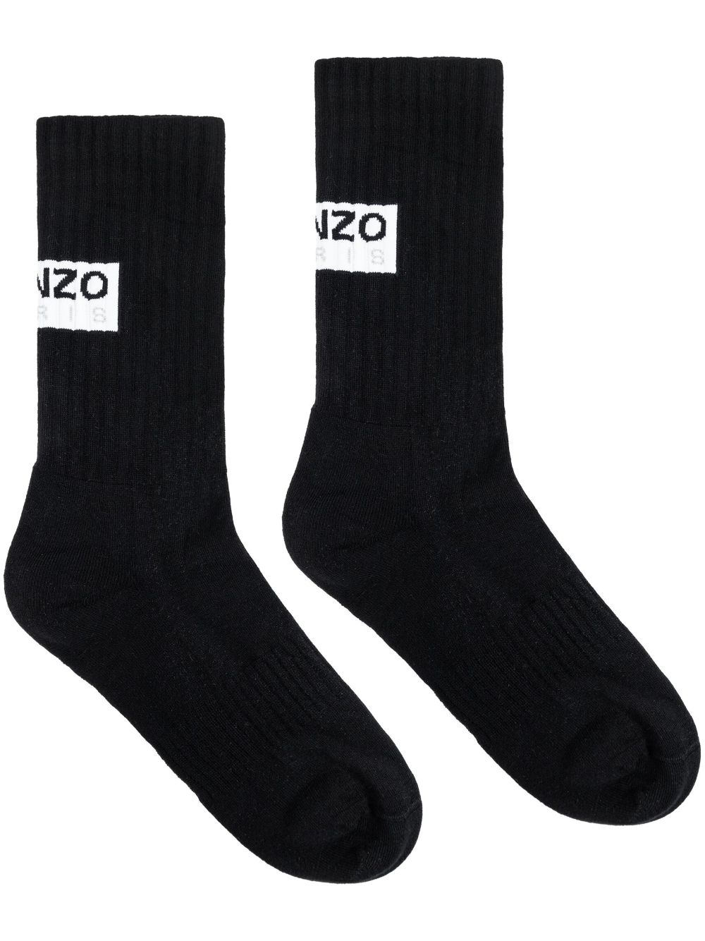 Kenzo logo针织袜 - 黑色