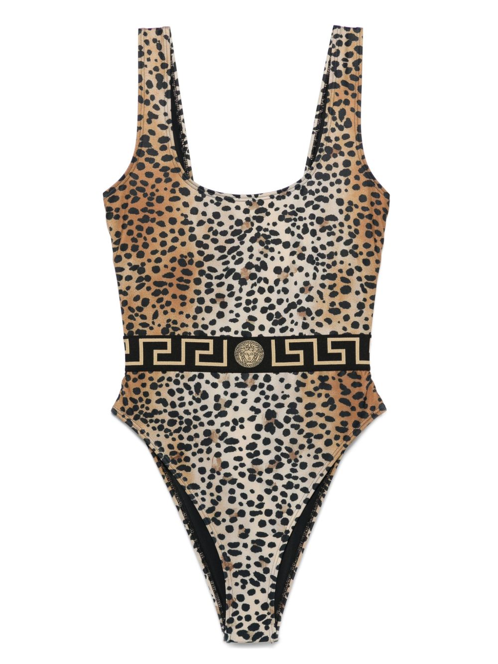Versace Greca Border 连体泳衣 - 中性色