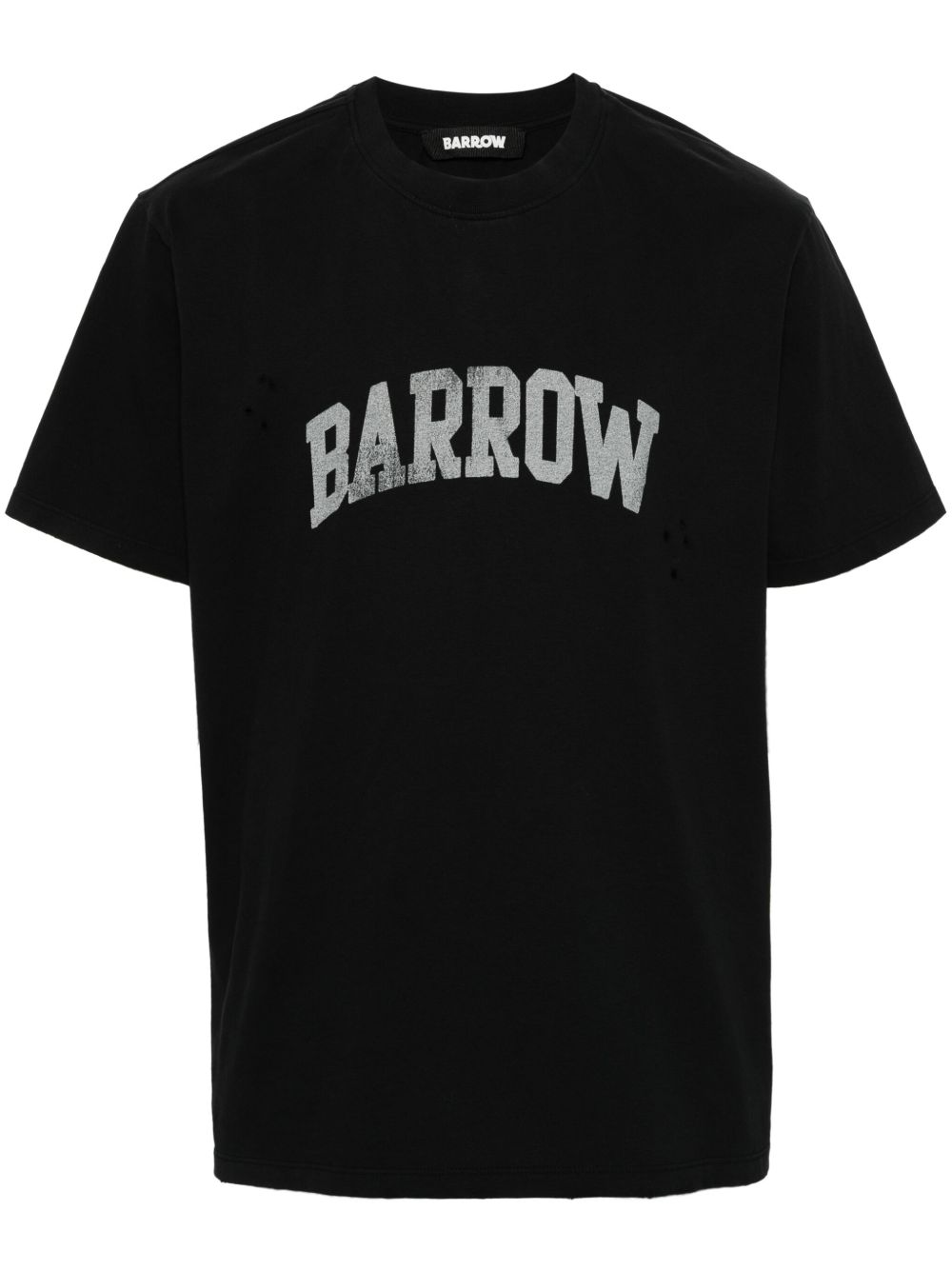 BARROW logo印花棉T恤 - 黑色