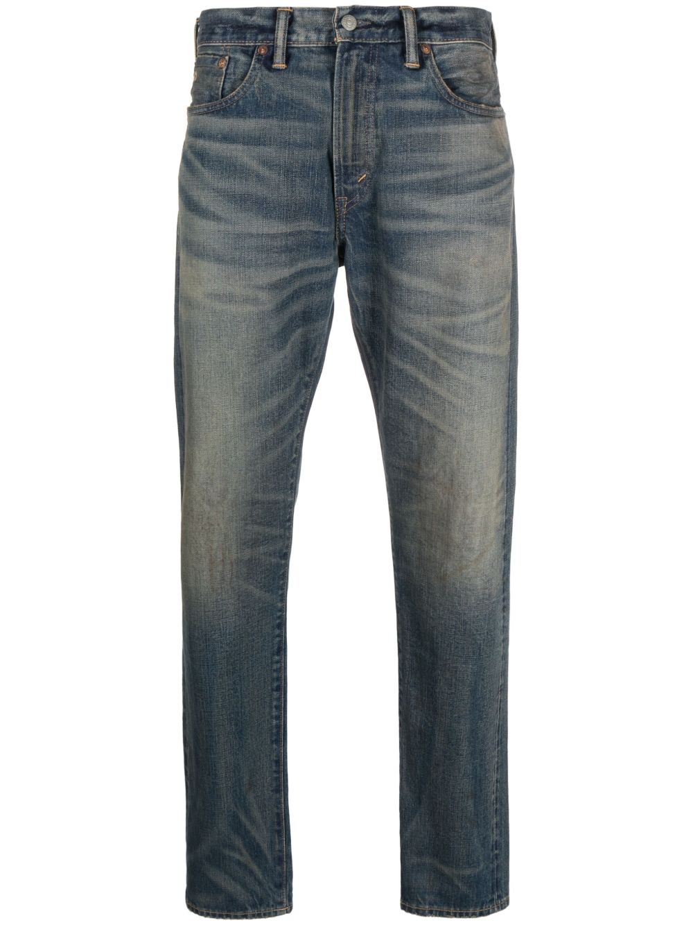Ralph Lauren RRL 低腰修身牛仔裤 - 蓝色