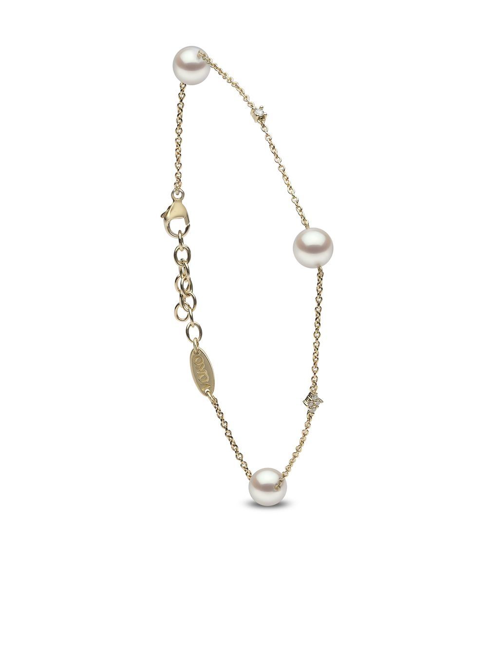 Yoko London 18K黄金 Classic 阿古屋珍珠手链 - 金色