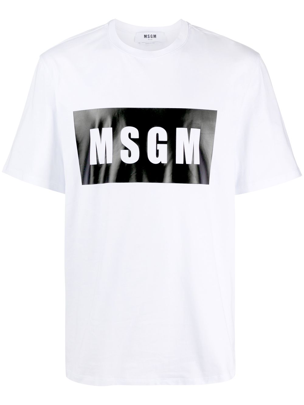 MSGM logo印花T恤 - 白色