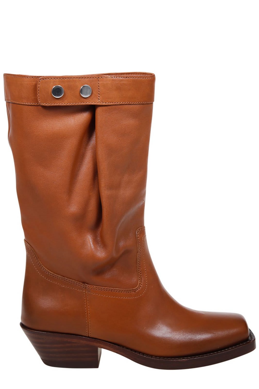 Marant Étoile Ademe Square Toe Biker Boots
