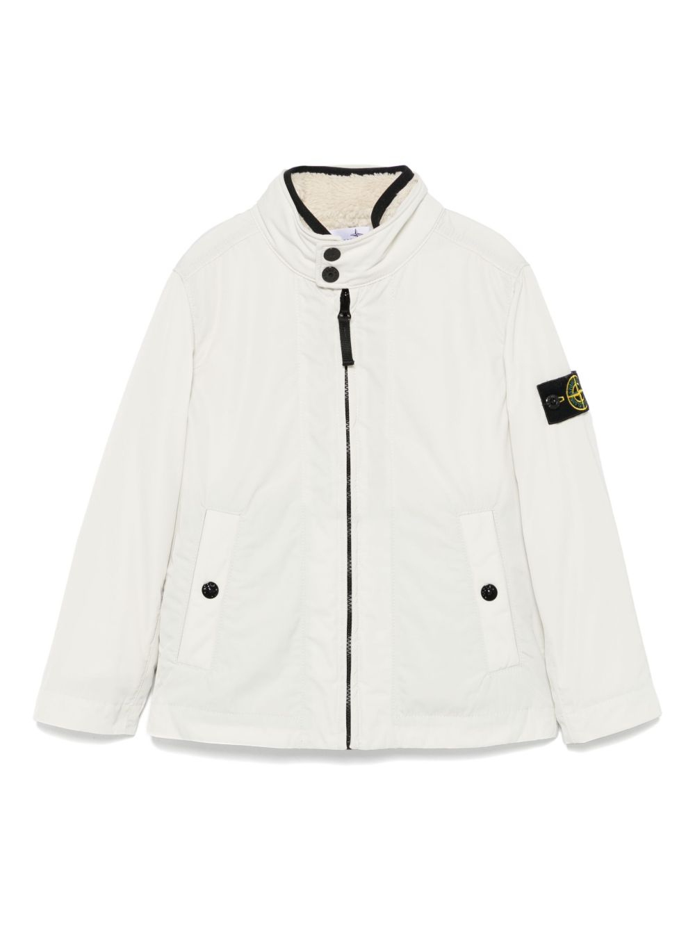Stone Island Junior 可拆卸服装夹克 - 中性色