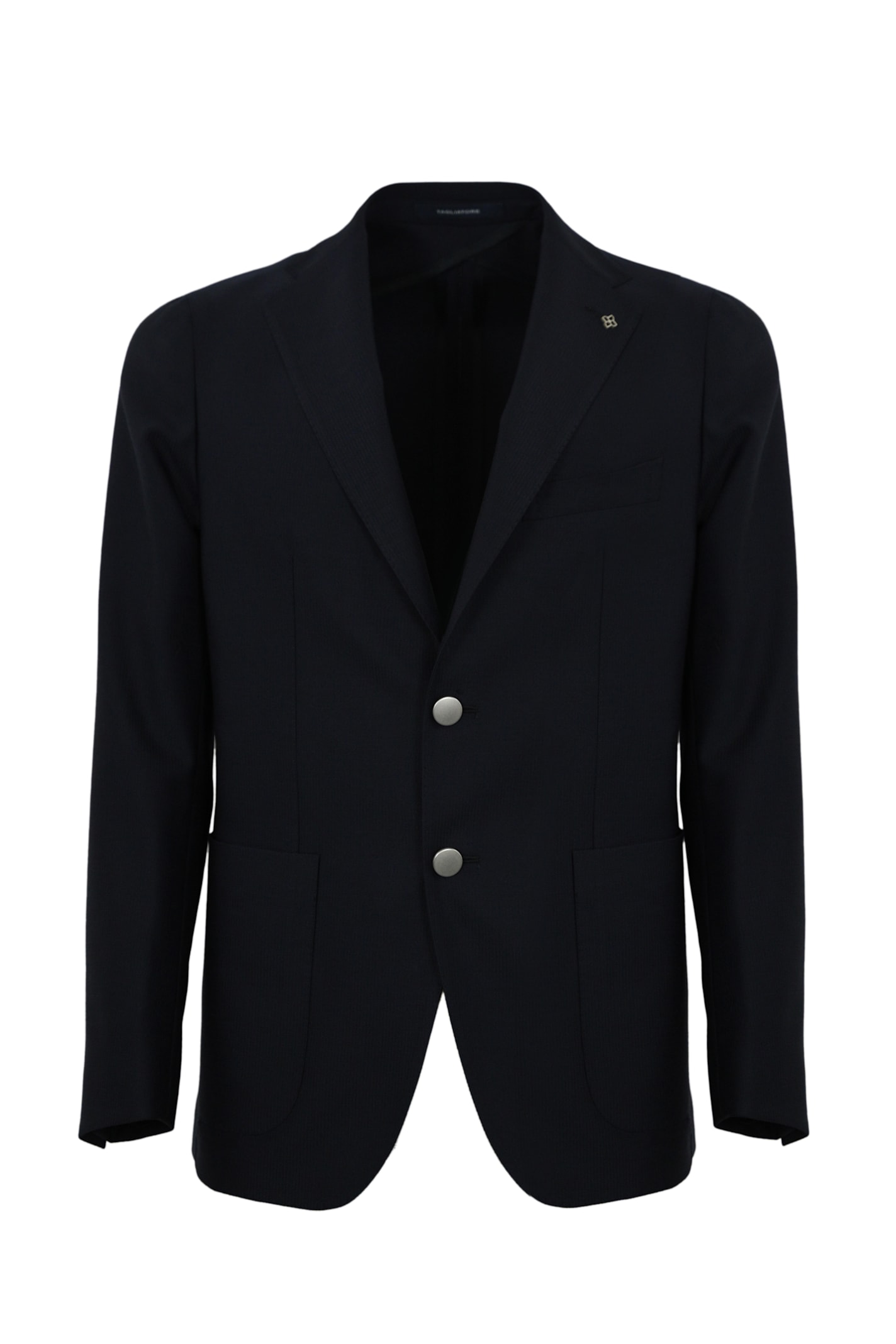 Tagliatore Single-breasted Jacket In Navy Wool