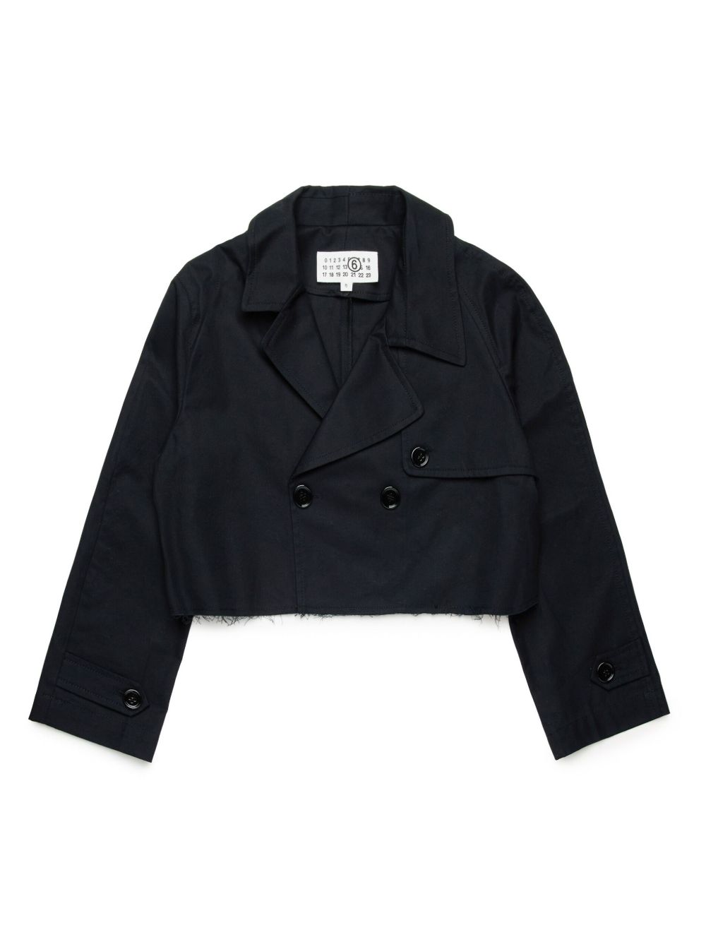MM6 Maison Margiela Kids 短款西装夹克 - 黑色
