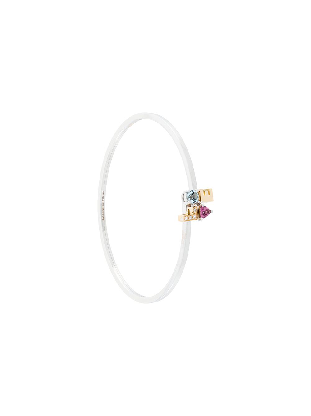 Delfina Delettrez 18kt gold and diamond Love bracelet - 彩色