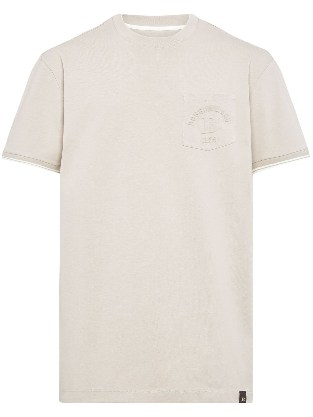 Boggi Milano logo刺绣T恤 - 中性色