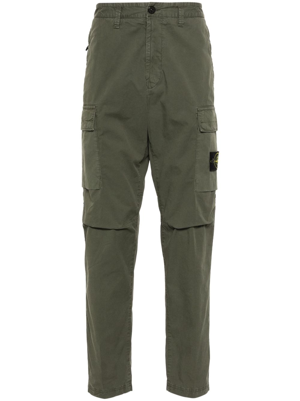 Stone Island 罗盘徽章修身工装长裤 - 绿色