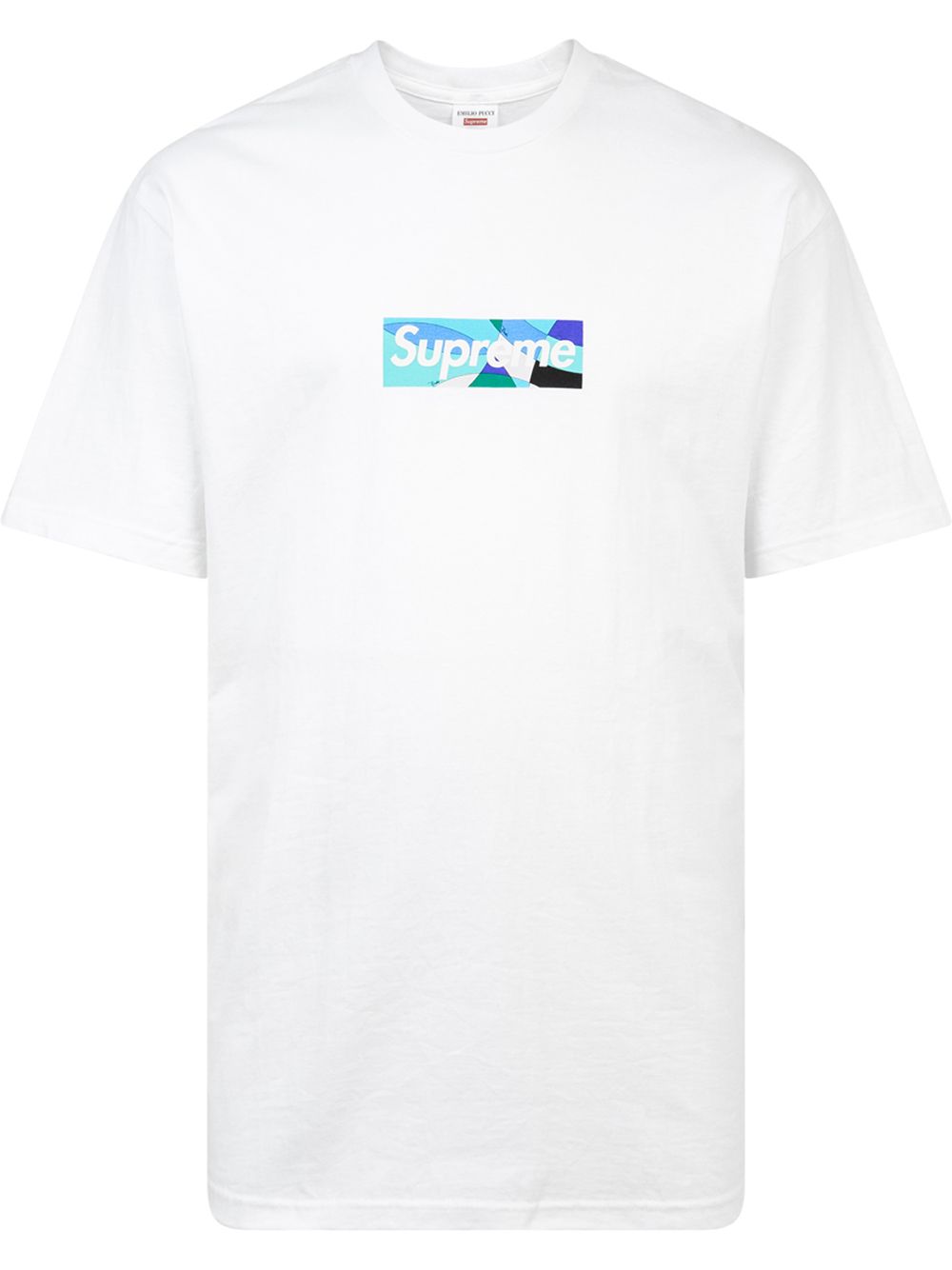 Supreme x Emilio Pucci Box logo T恤 - 白色